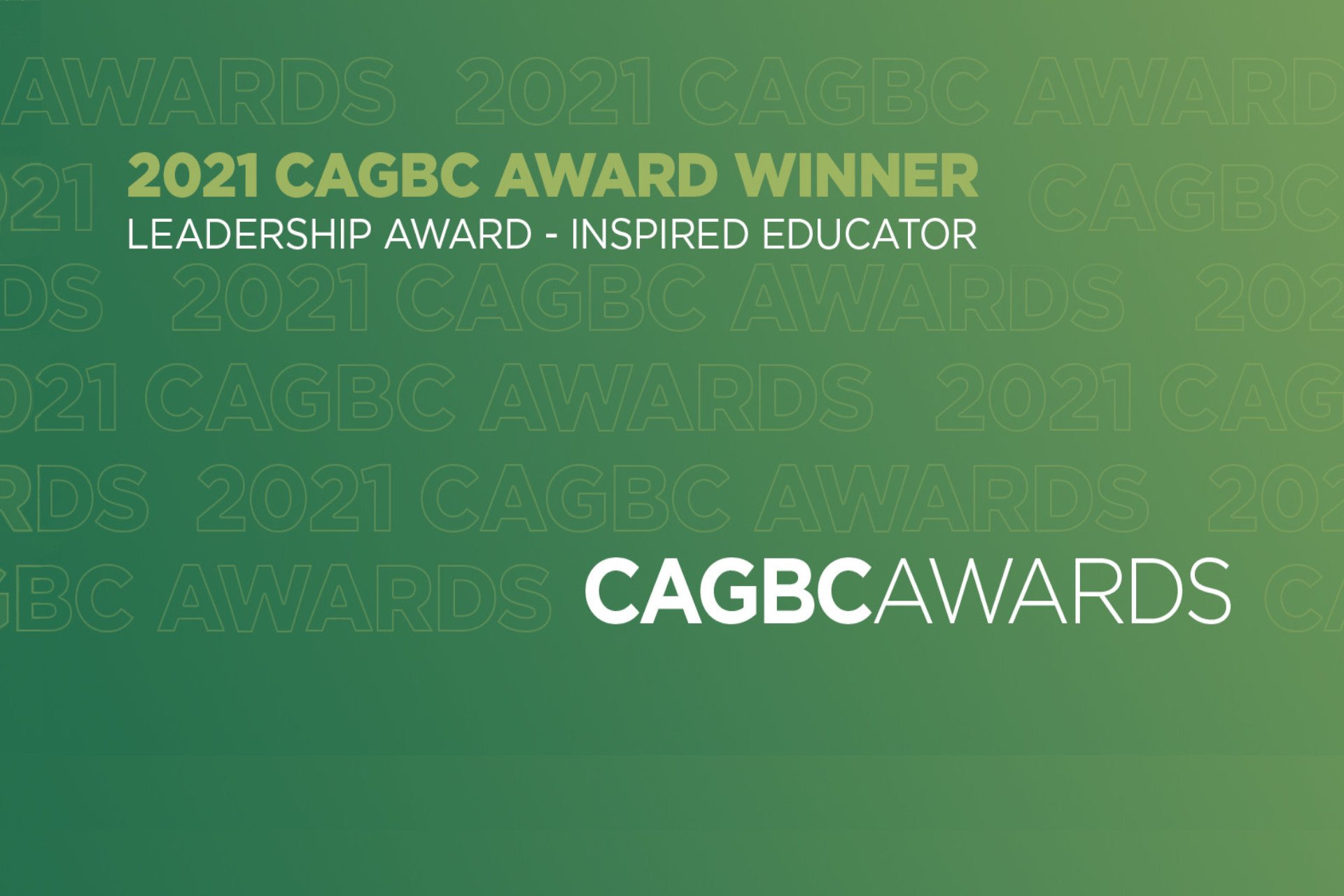 CAGBC Inspired Educator Award Winner – BCIT ZEBLC